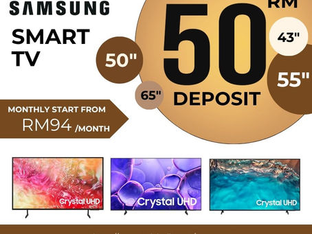 Beli TV Ansuran Hanya Bayar Serendah RM50 Deposit
