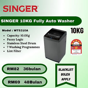 Singer 10kg Top Load Washer