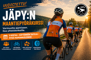 JäPy:n maantiepyöräilykurssi käynnistyy toukokuussa - tule mukaan!