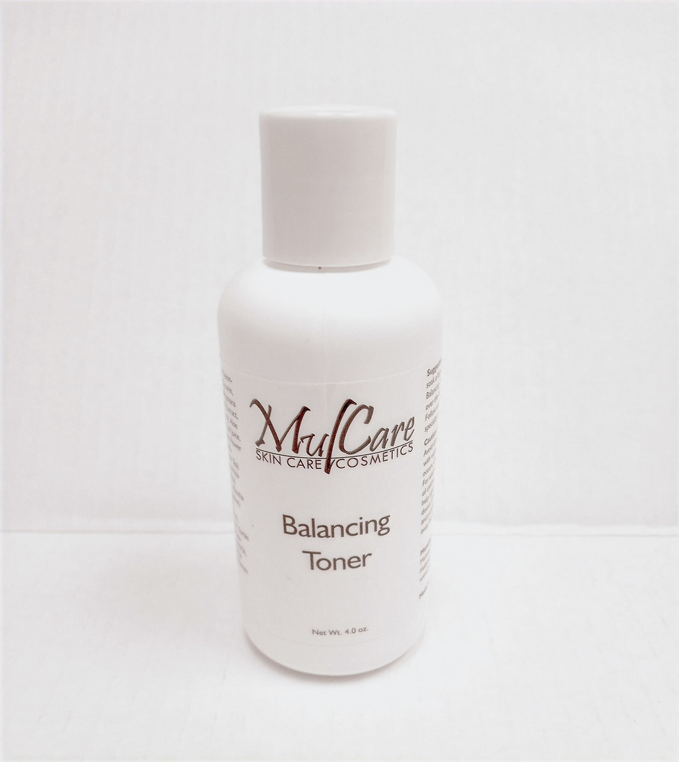 A bottle of refreshing skin toner, designed to balance pH levels and prepare the skin for moisturizers