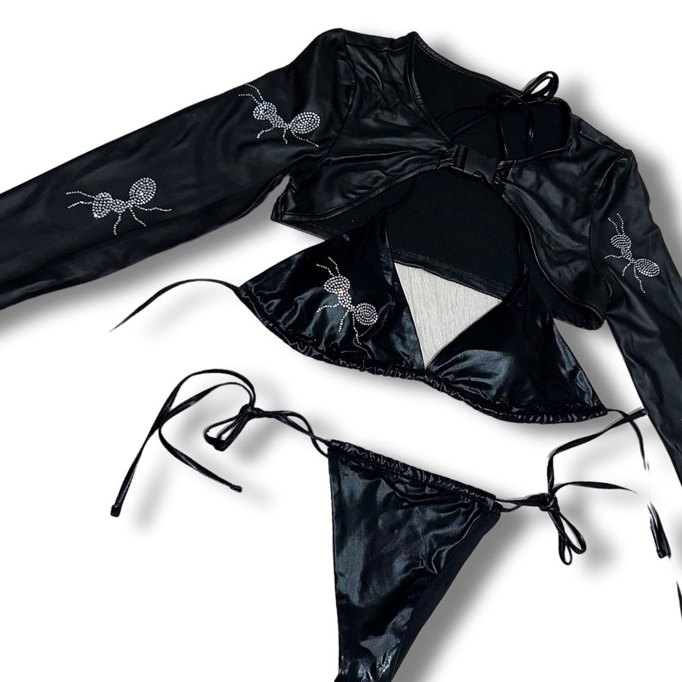 Thumbnail: Ants Invasion Mega Crop Buckle Top