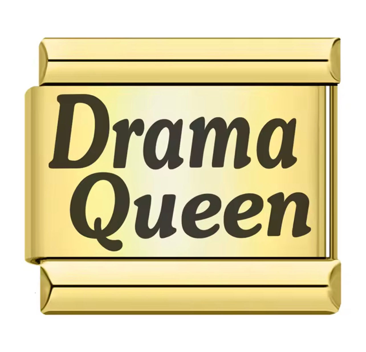 Drama Queen Gold Charm