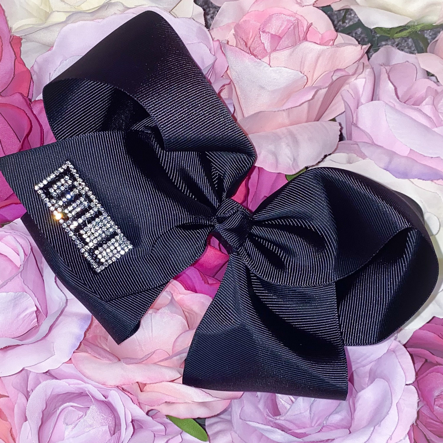 Halo Collection Black Hair Bow 8”