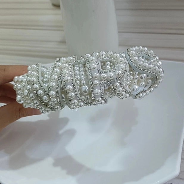 Mrs Pearl & Rhinestone Headband