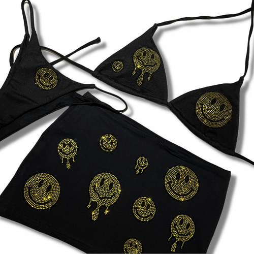 Shining smiler set Black Lily Doll Boutique