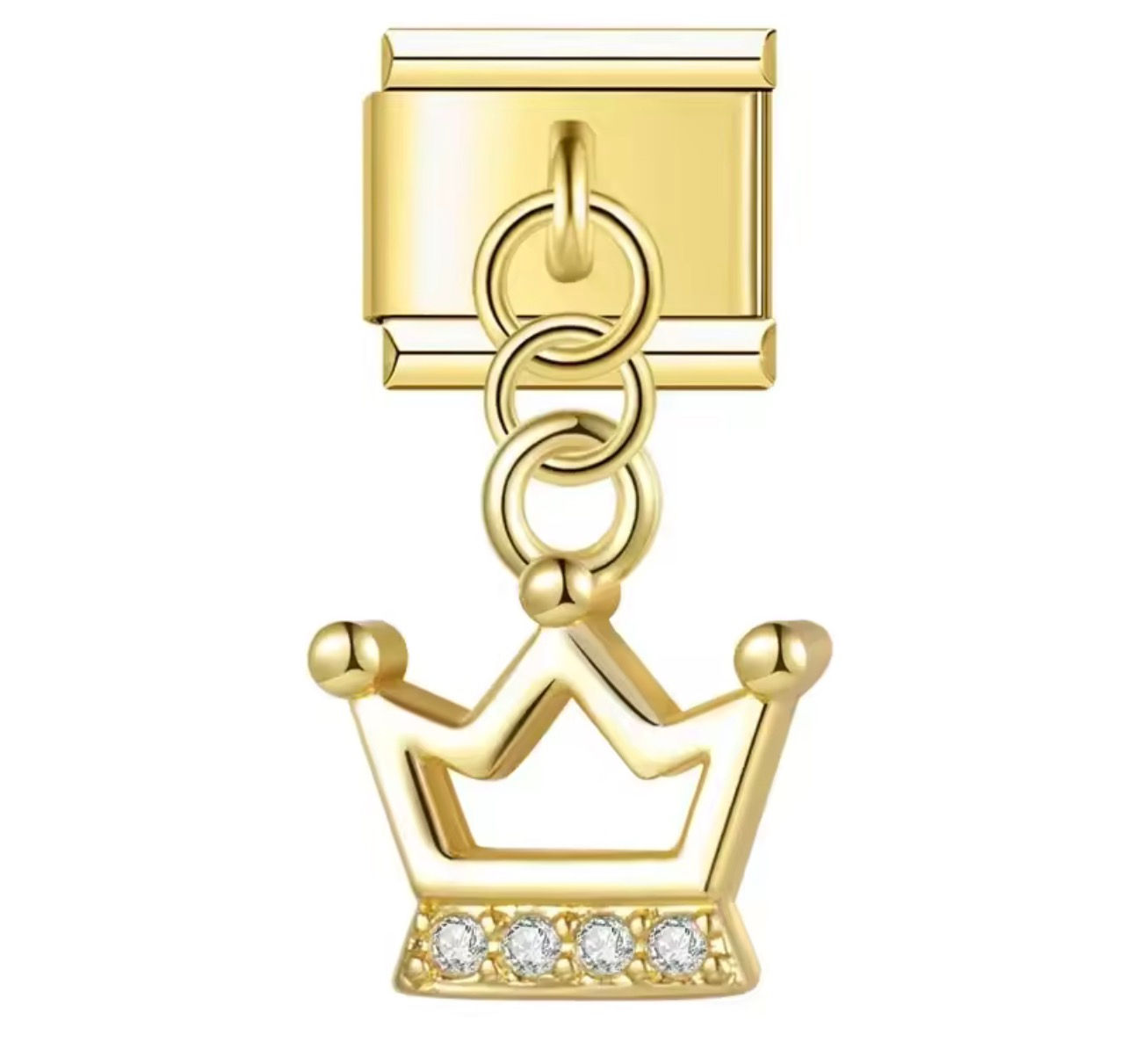 Crown Is Mine Gold Charm