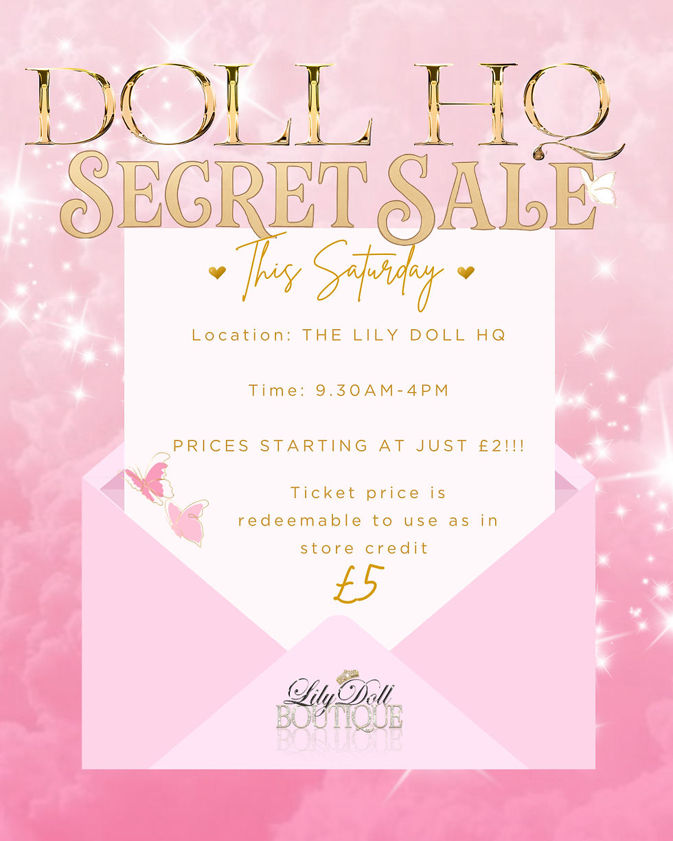 DOLL HQ SECRET SALE TICKET