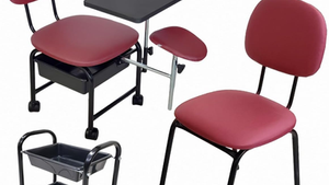 Cadeira de manicure com apoio