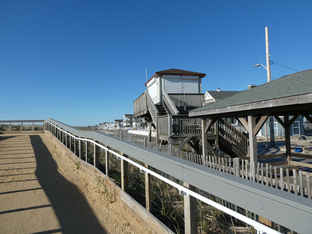 Lavallette Popular Boardwalk for Walkers and Joggers. More Commerce
