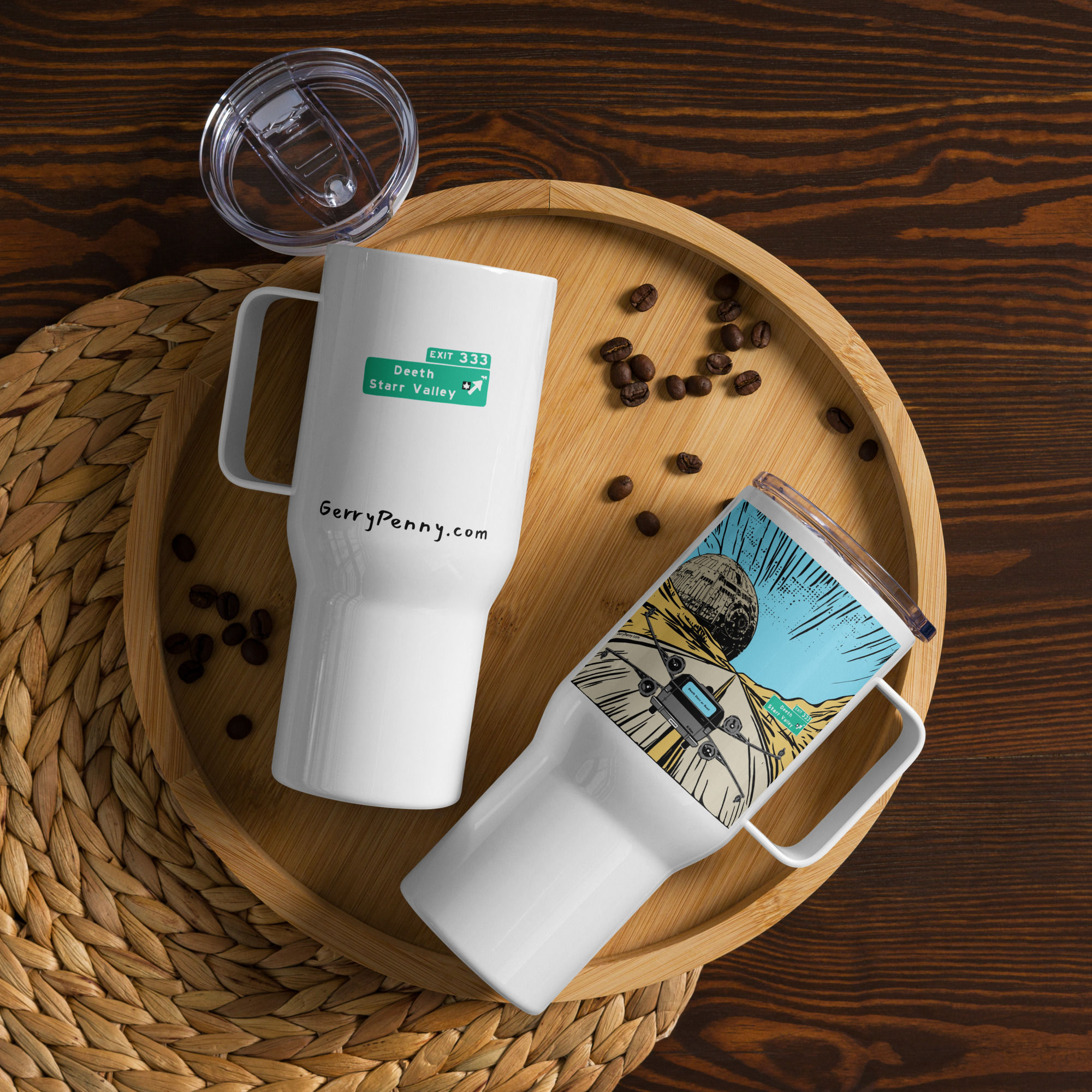 Deeth Starr Valley Travel Mug with Handle