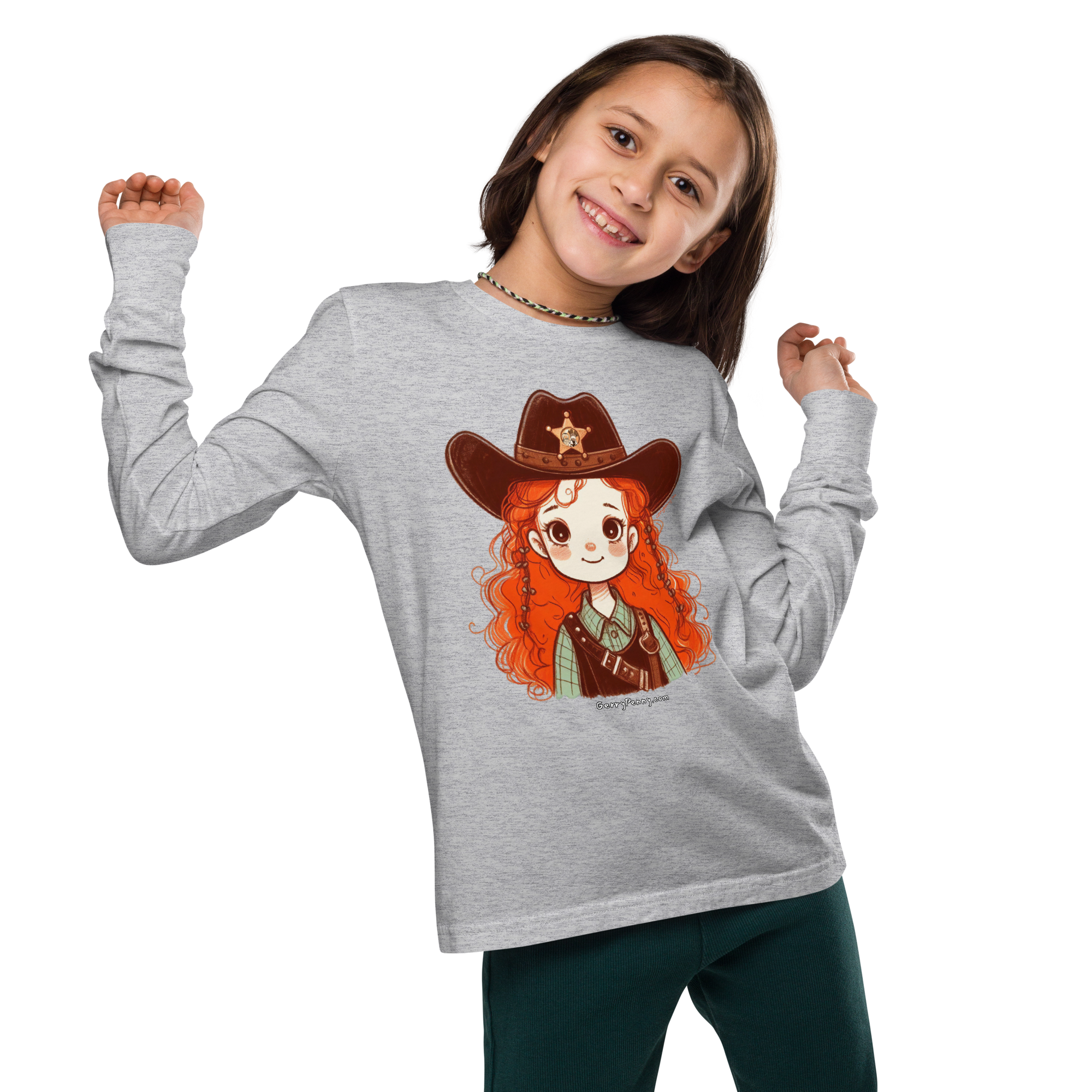 Ginger Deputy, Boutique-Style Youth Long Sleeve Tee