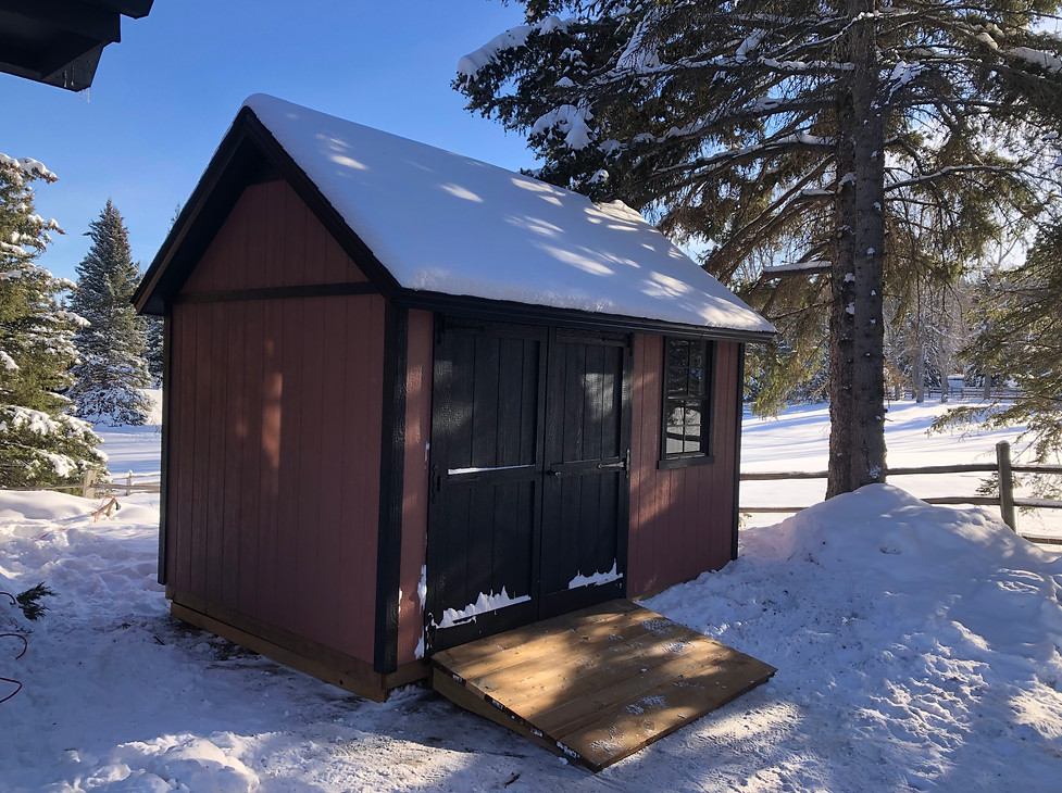 Lawn tractor shed calgary, lawn tractor shed springbank, lawn tractor shed bearspaw