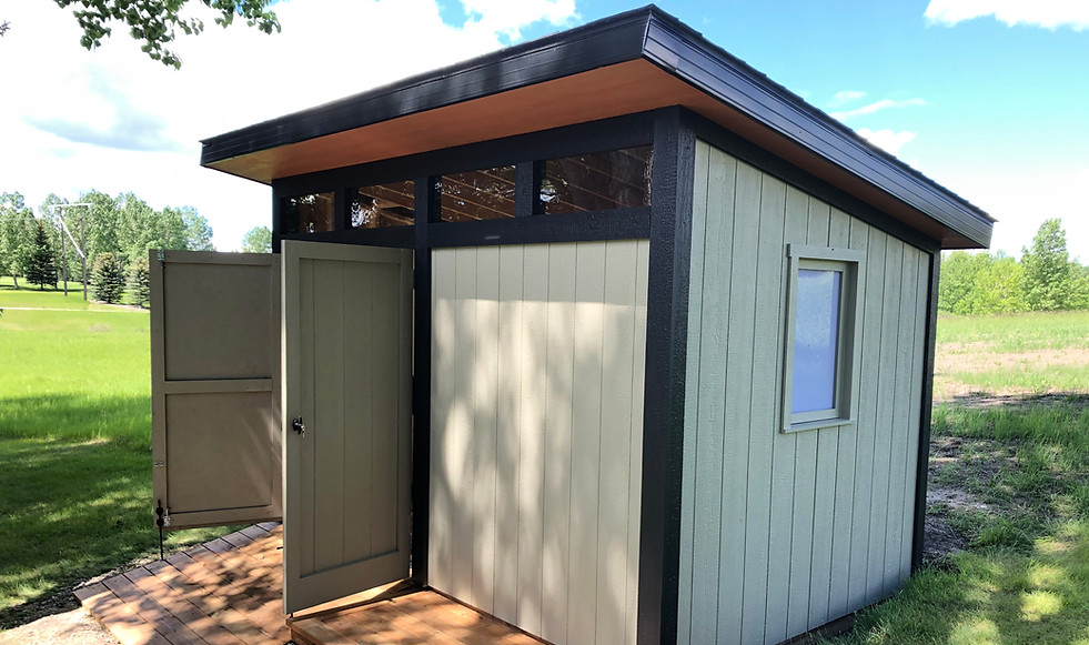 8x13 Modern Shed - Double Doors