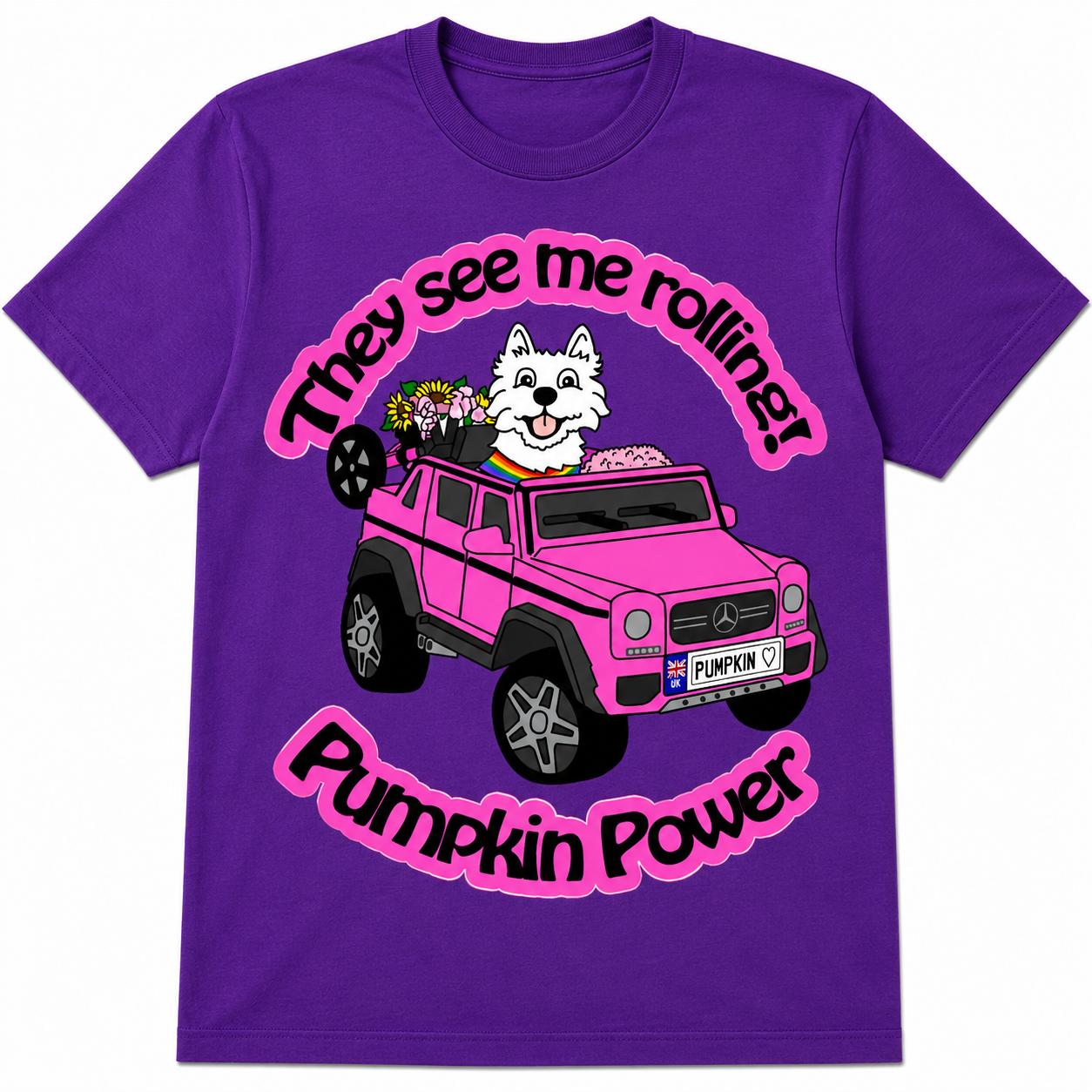 They see me rolling, Purple Tshirt - Size M/12