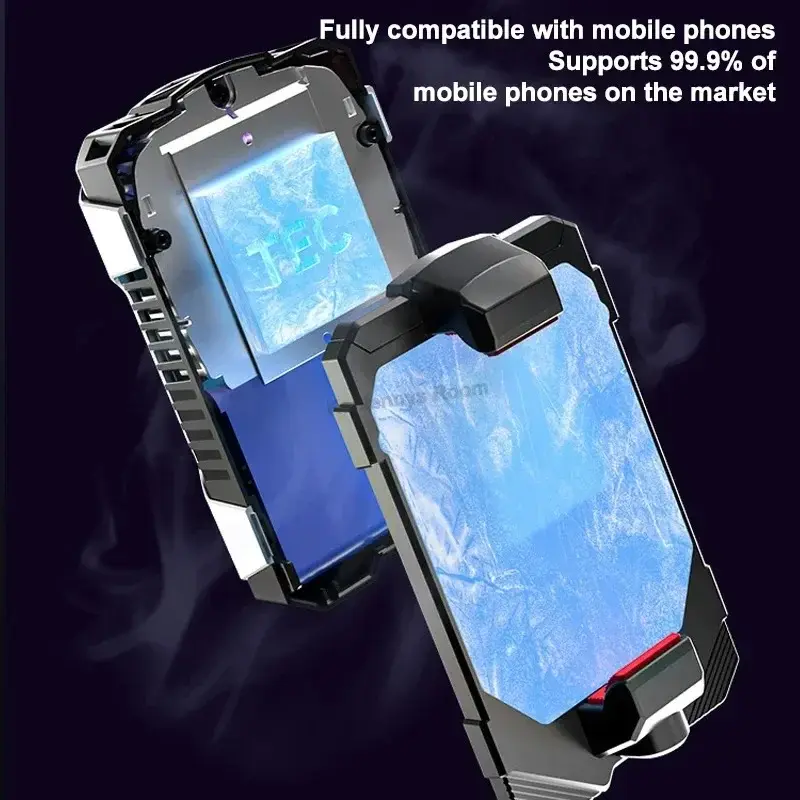 Miniatura: X136 Cell Phone Semiconductor Back-clip Cooling Radiator Built-in 2500mAh W/ Dig