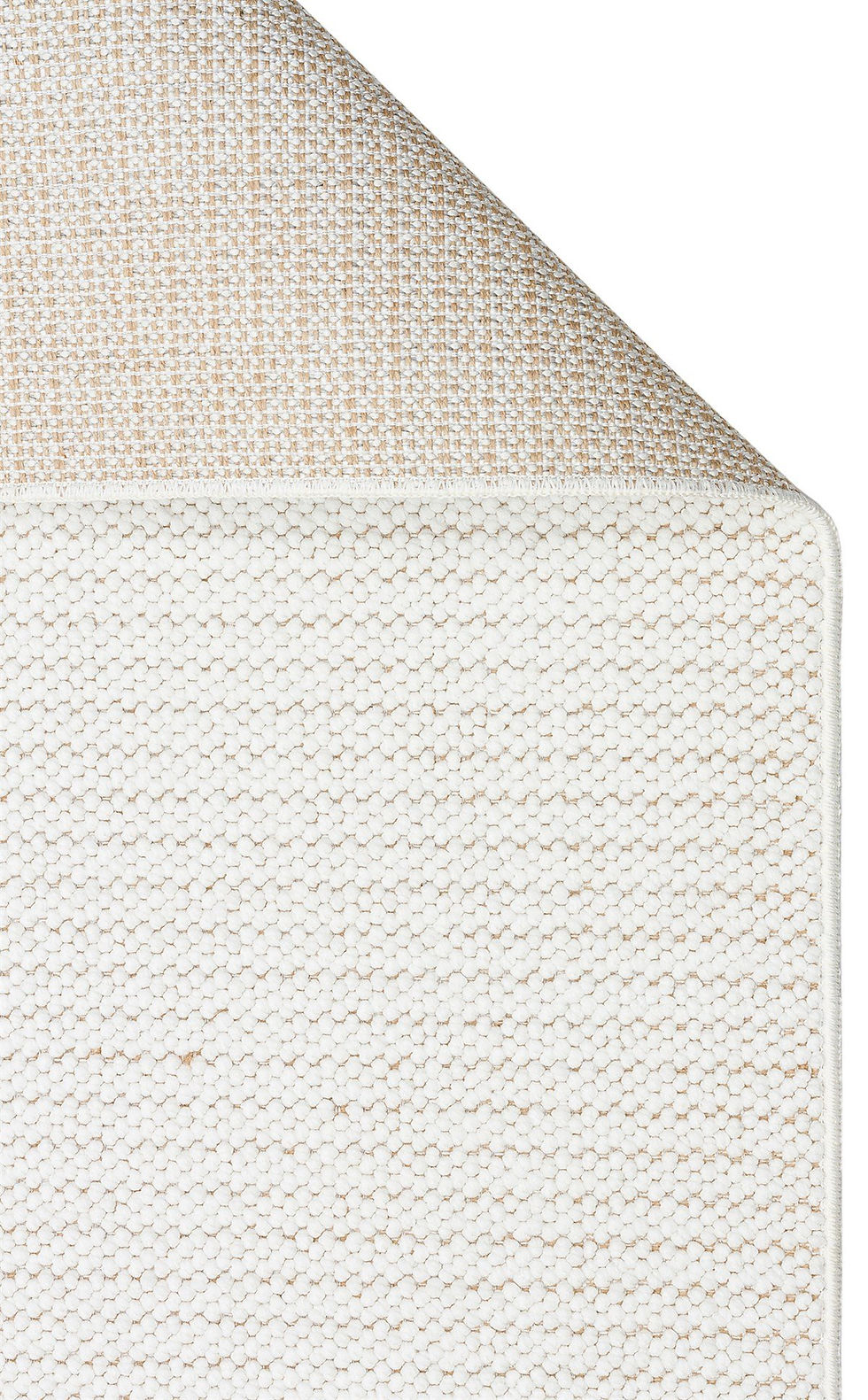 Küçük resim: MOTTO MOT PLAIN WHITE Yumuşak Tuşeli Örgü Dokuma Modern Makine Halısı