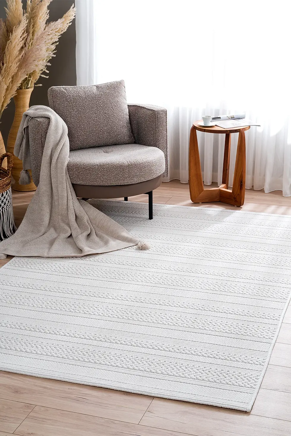 Küçük resim: Nomad A2542A Krem Otuma Odası, Salon Halısı,Yolluk