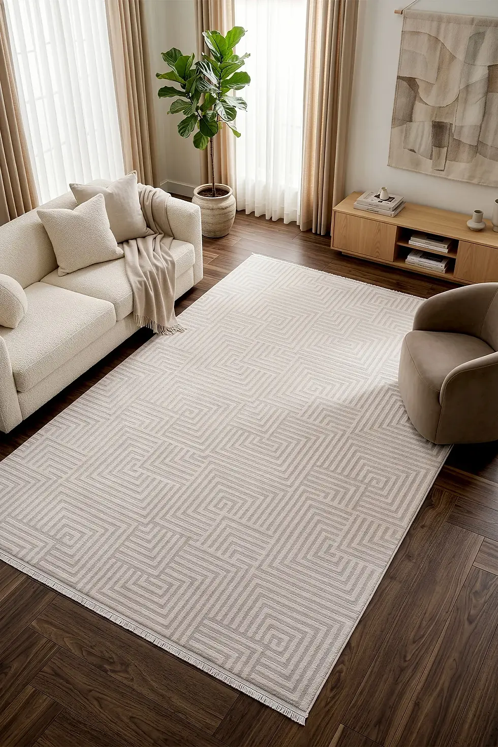 Küçük resim: Kilyos 46338G Gri, Akrilik Halı