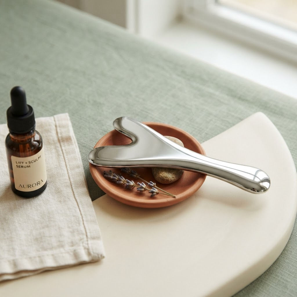 Steel Sculpt Gua Sha — Stainless Steel Lifting Tool