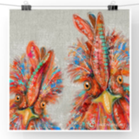 Chicken Duo Print