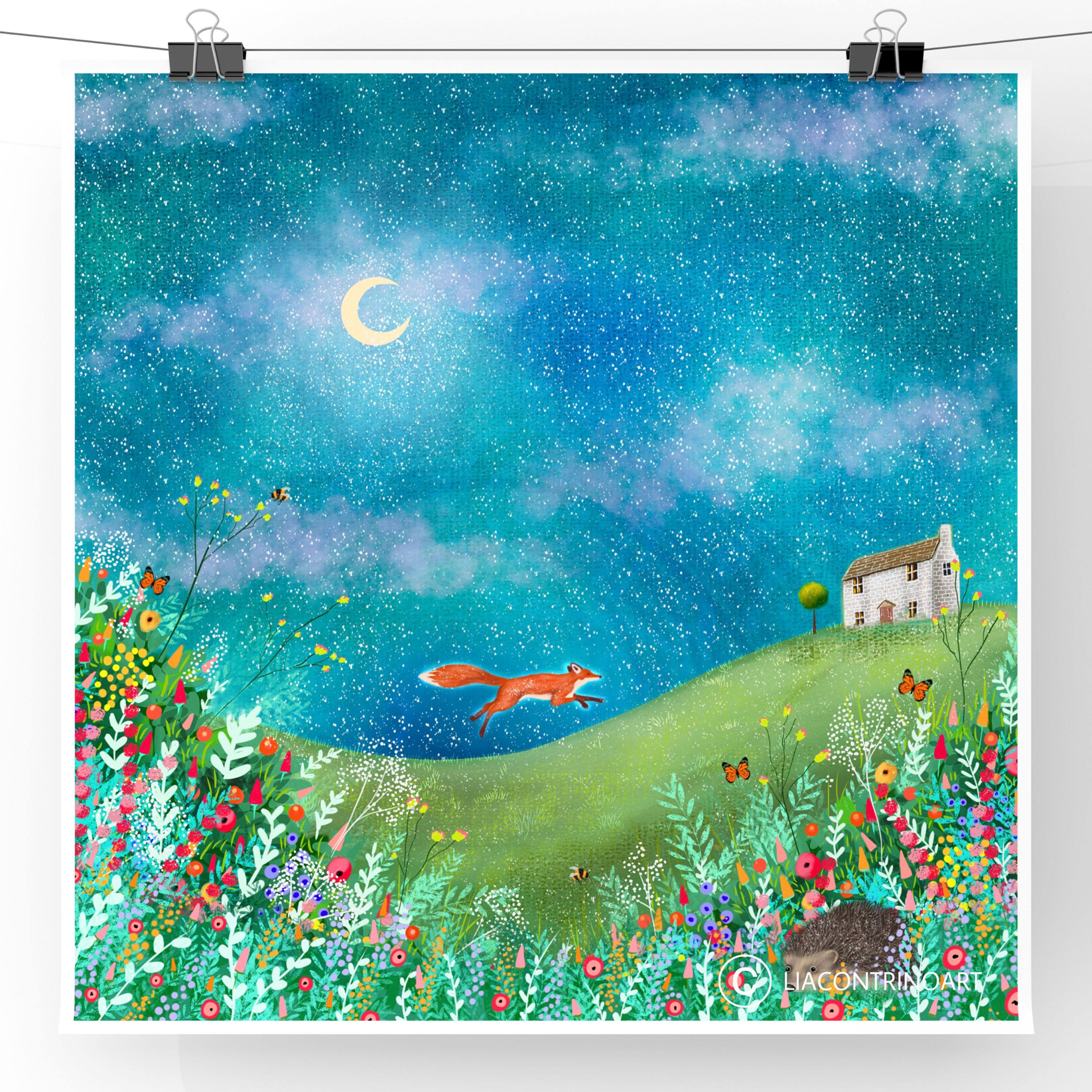 Fox Running Free Print