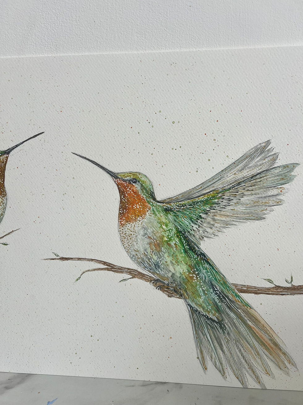 Thumbnail: Kingfisher Watercolour Painting