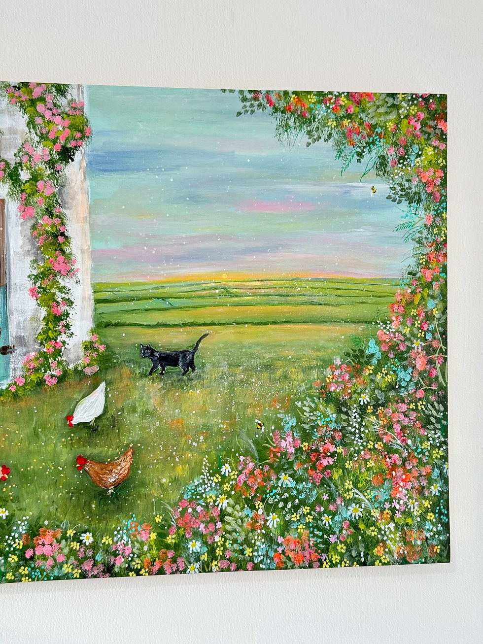 Thumbnail: Horse & Chickens Painting 