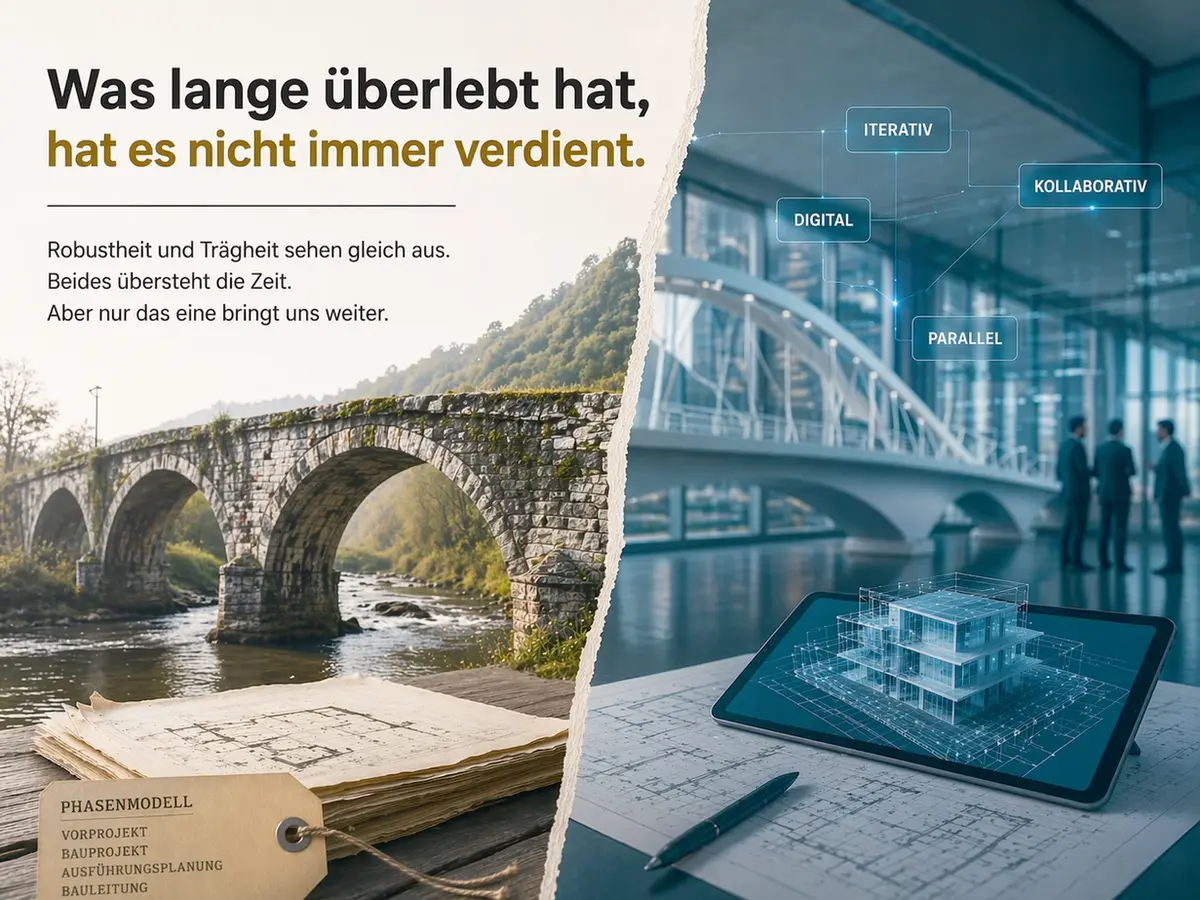 Architektur Planung und Trägheit von Systemen