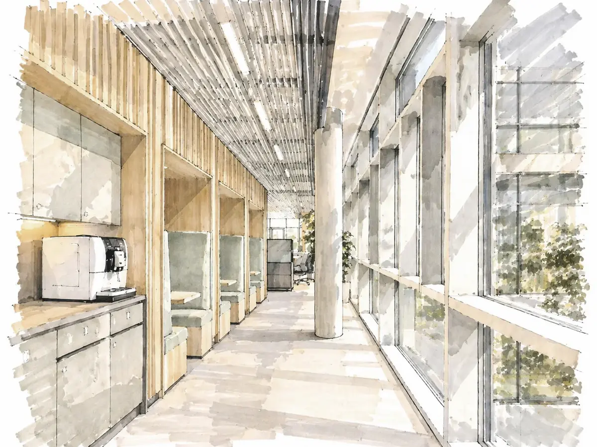 Architektur Visualisierung zeigt Räume realistisch und atmosphärisch.