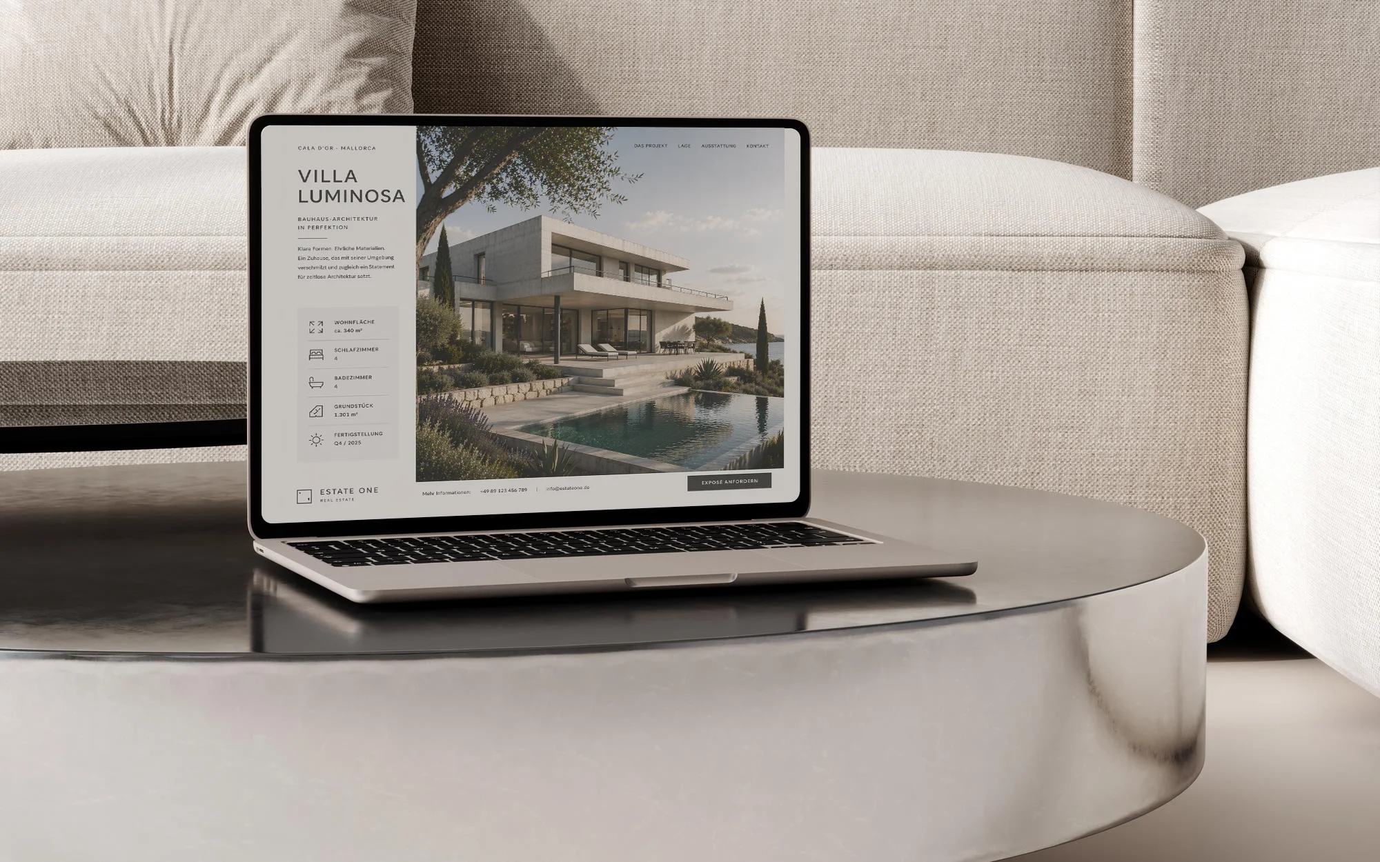 Professional architectural project website