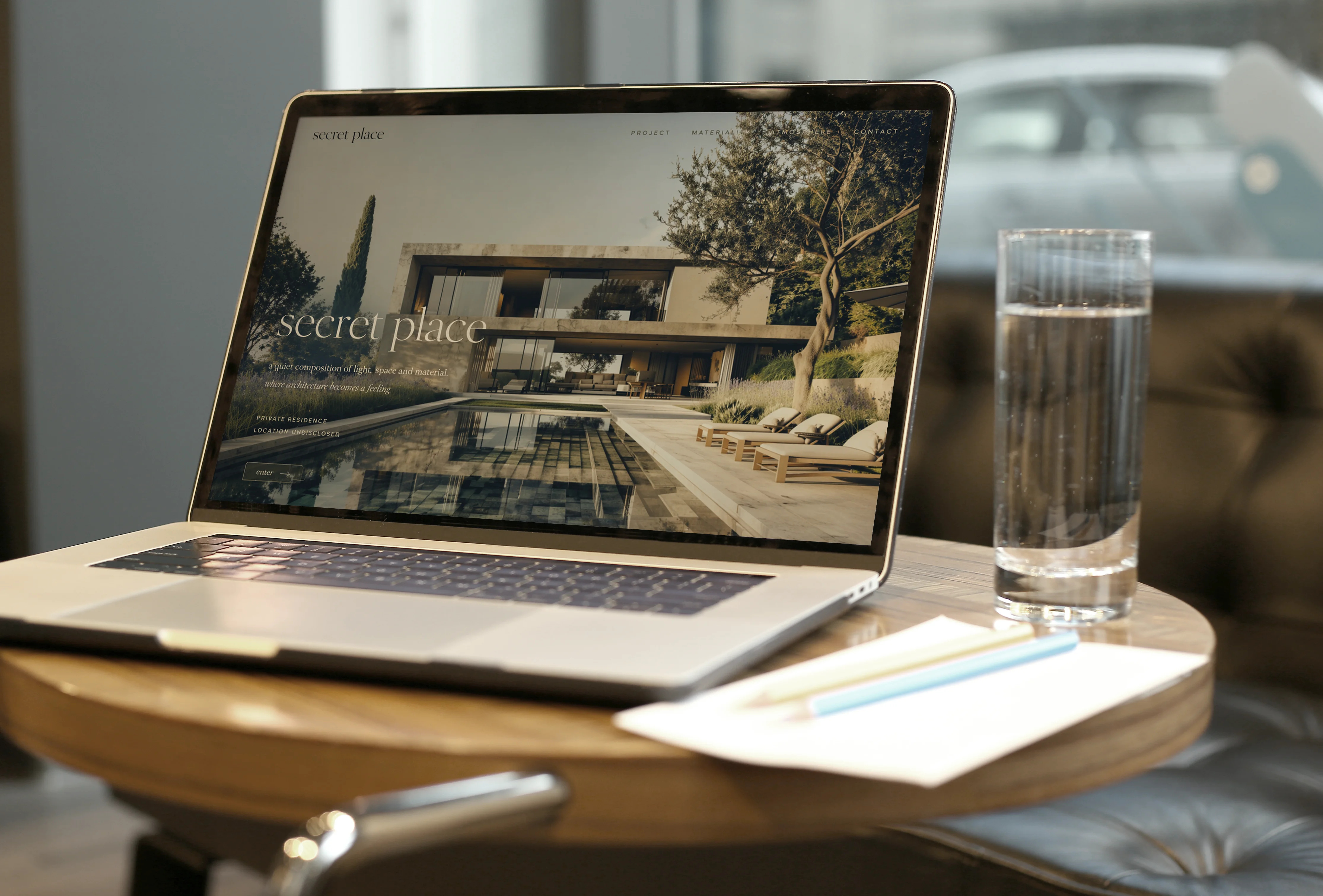 Professionelle Architektur Projekt-Website