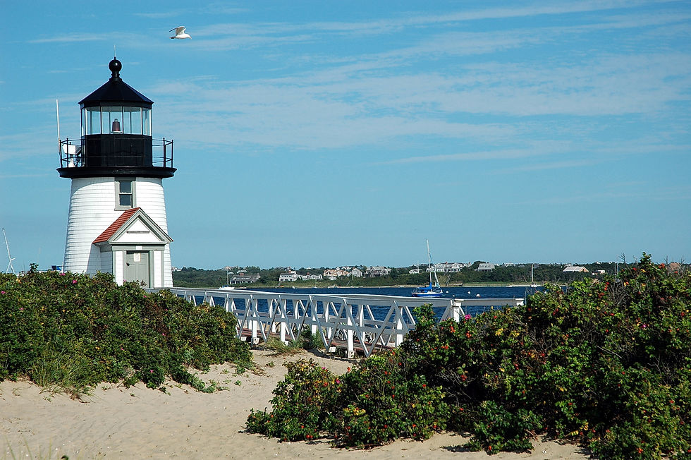 A lighthouse tower in Cape Cod, Massachusetts