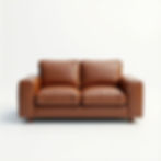 Minimalist Leather Loveseat