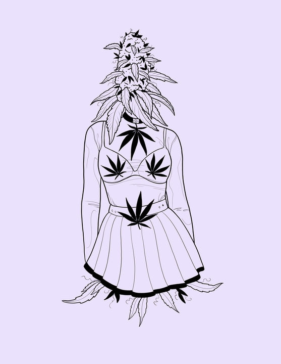 Weed tattoo cannabis marijuana 
