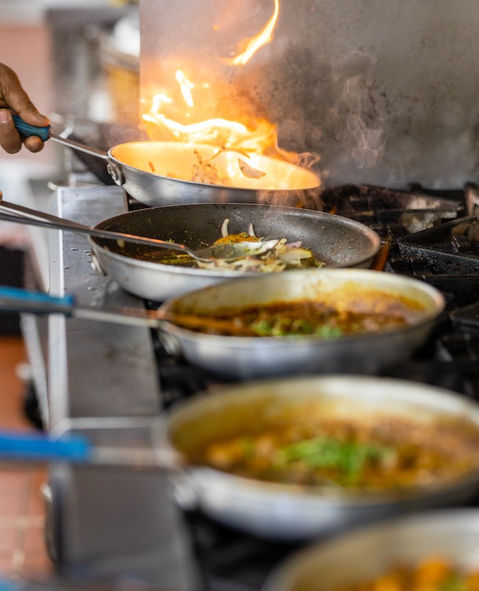 Cooking Indian food
