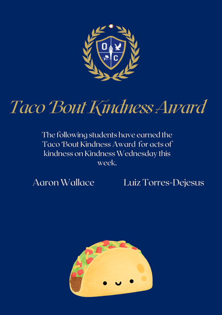 Taco 'Bout Kindness Award: 1/15/2025