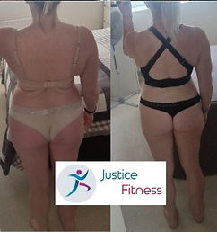Happy female bootcamp participant in Poole after a group workout.