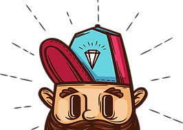 Hipster with Diamond Cap