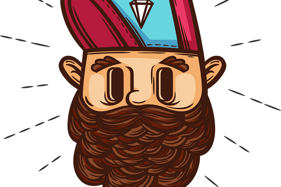 Hipster with Diamond Cap