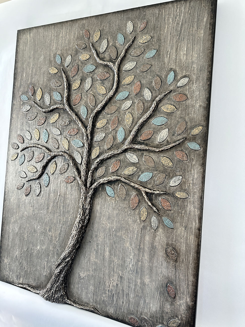 Thumbnail: Weathered - Textured Tree Painting