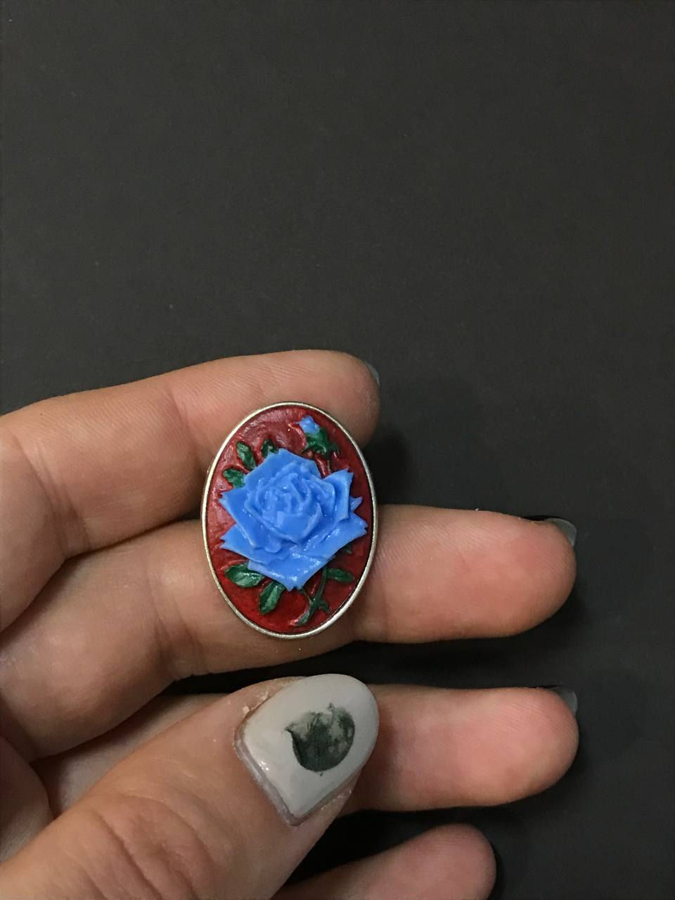 Прев'ю: Брошка Синя троянда Twin Peaks