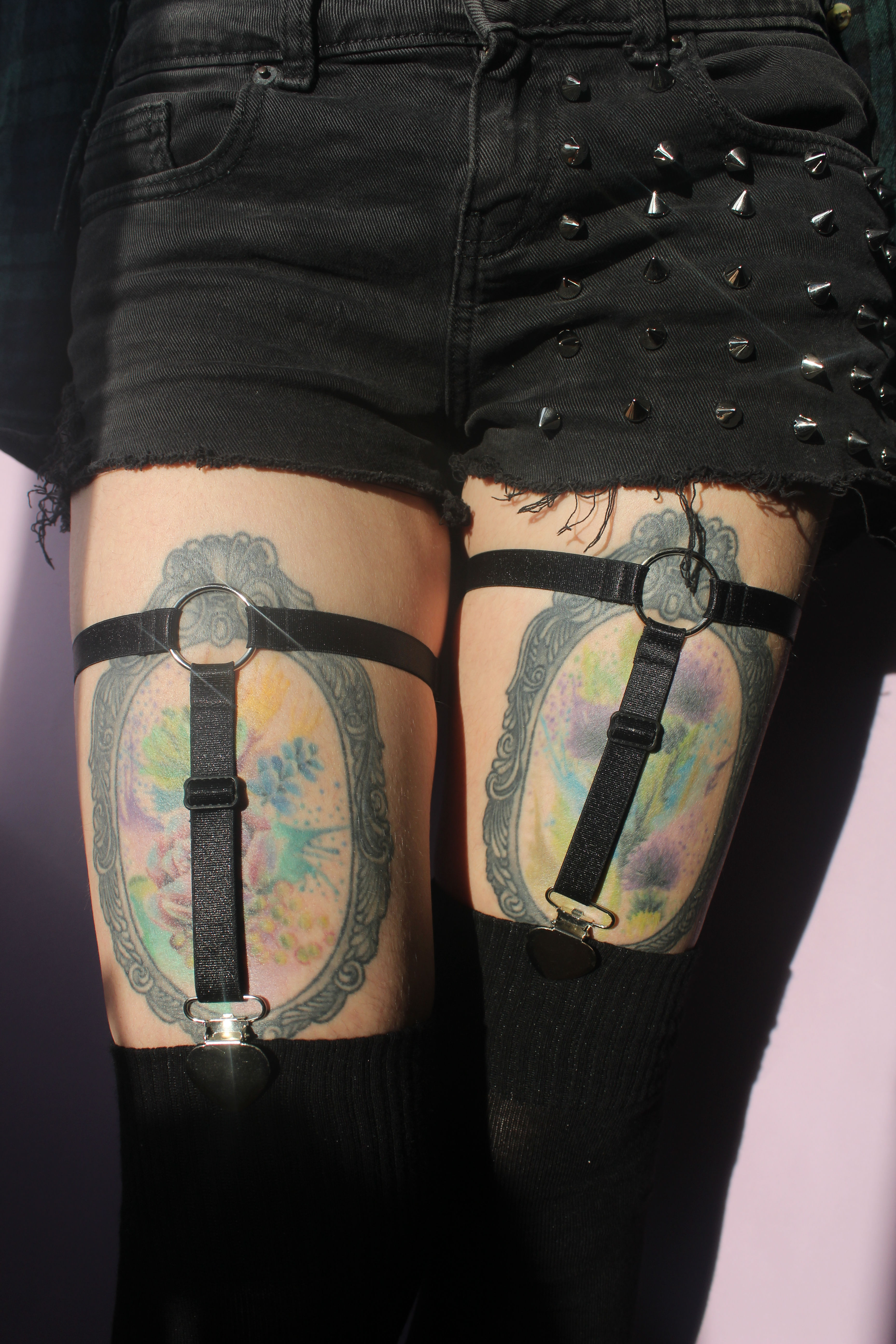 Підв'язки з колечками (зажим сердечко)