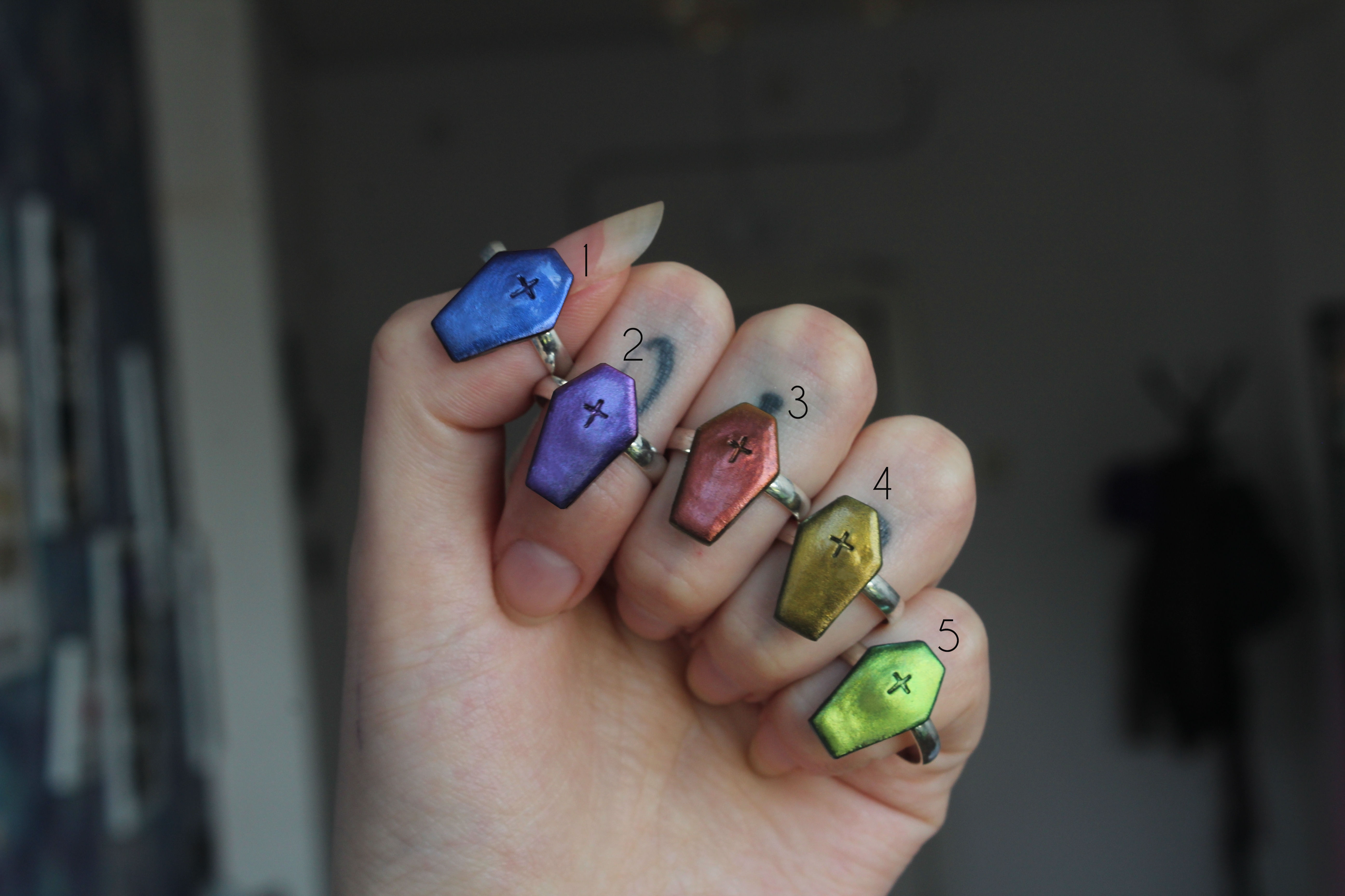 Колечко труна дуохромне