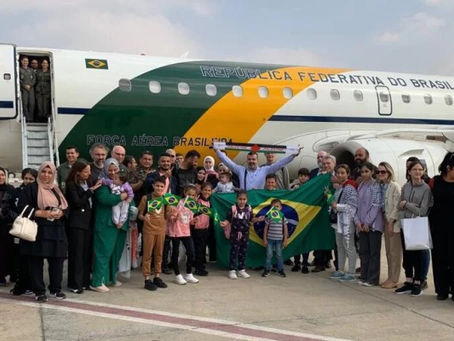 Repatriados da Faixa de Gaza chegam ao Brasil