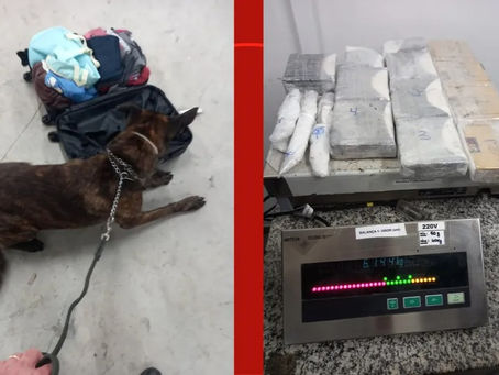São-borjense é preso tentando embarcar para Portugal com 6kg de cocaína no Aeroporto Salgado Filho