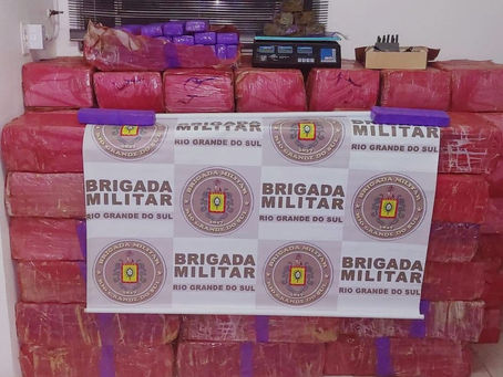 BM apreende mais de 1,2 tonelada de maconha em Lajeado