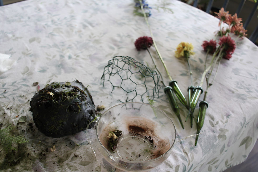The mechanics include: compostable pouch, reusable lomi dish, chicken wire and water tubes.