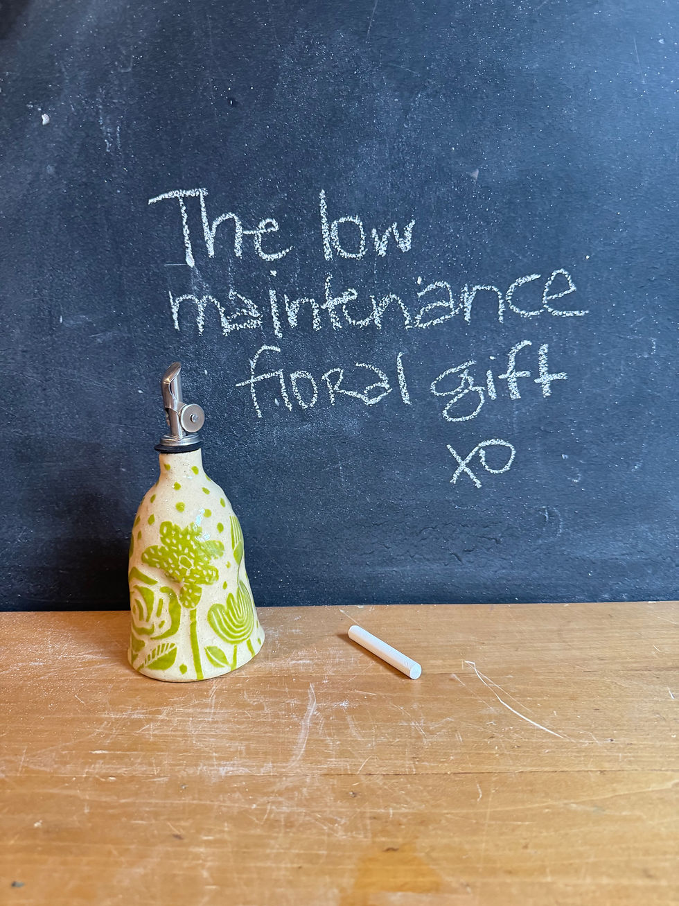 Thumbnail: Oil dispenser - The low maintenance useful floral gift.
