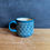 Thumbnail: SECOND - blue pattern sgraffito mug.