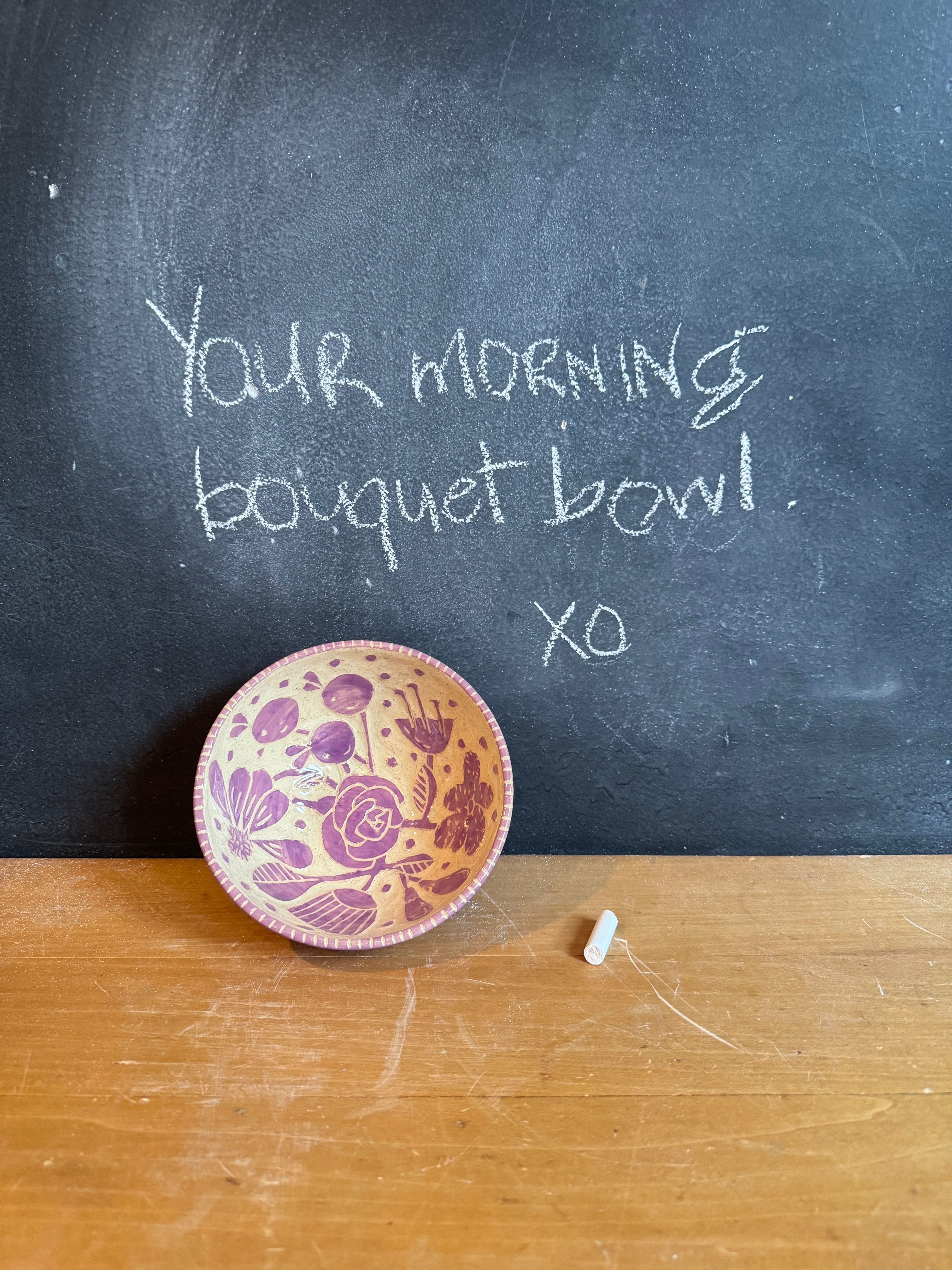 Morning bouquet bowl.